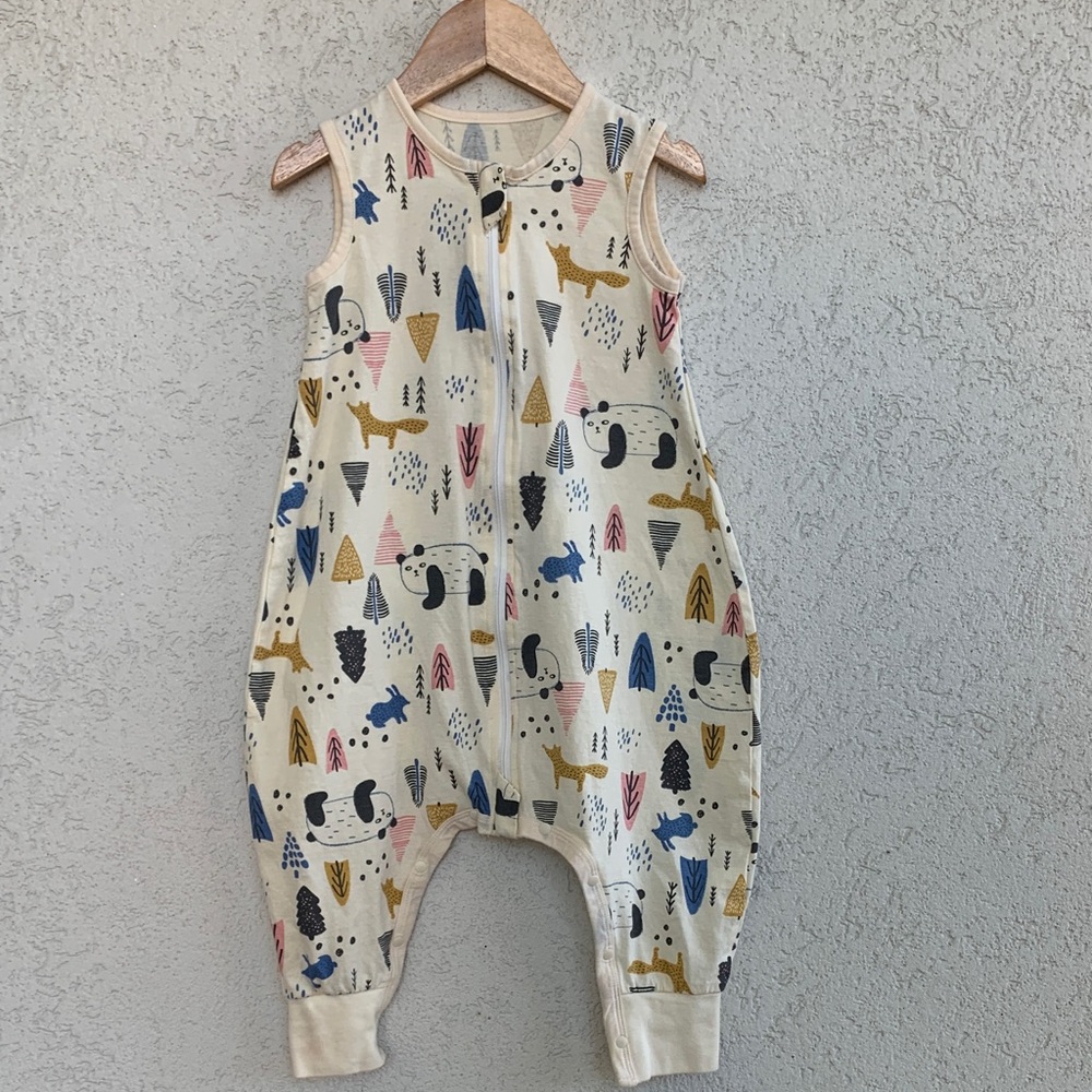 Duomiaomiao whimsical fun forest jungle animal print Baby sleep sack